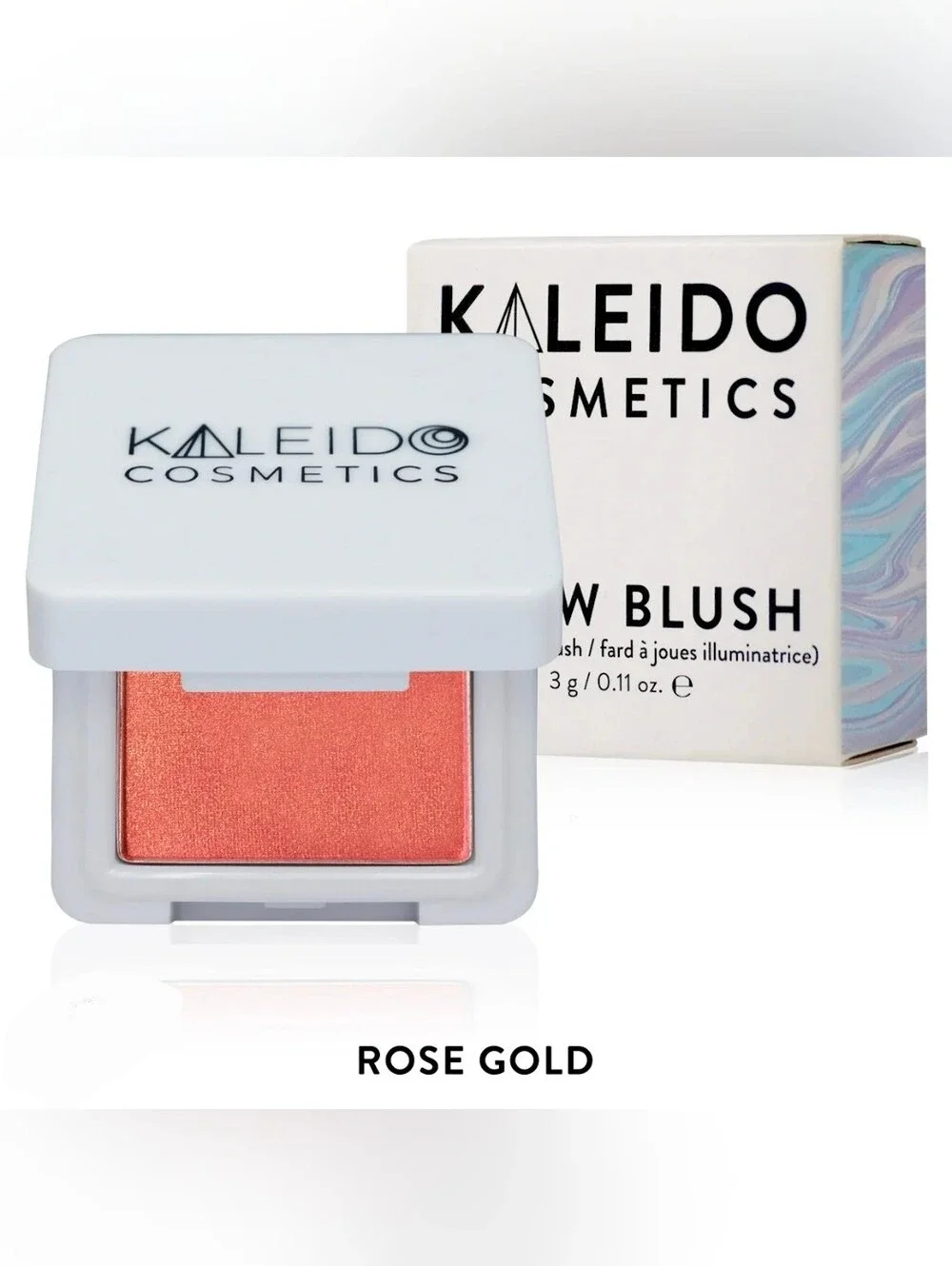 Kaleido Cosmetics Glow Blush — Rose Gold 0.11oz BNIB